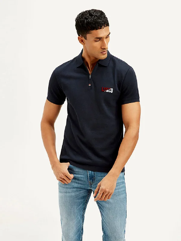 Men's Solid Slim Fit Polo T-shirt