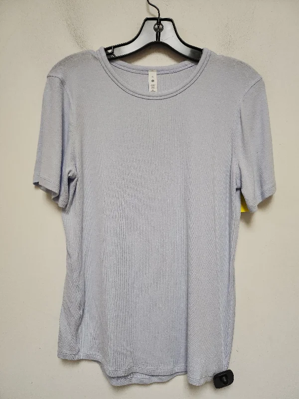 Athletic Top Short Sleeve By Lululemon In Blue, Size: 12 Sophisticated Men's French