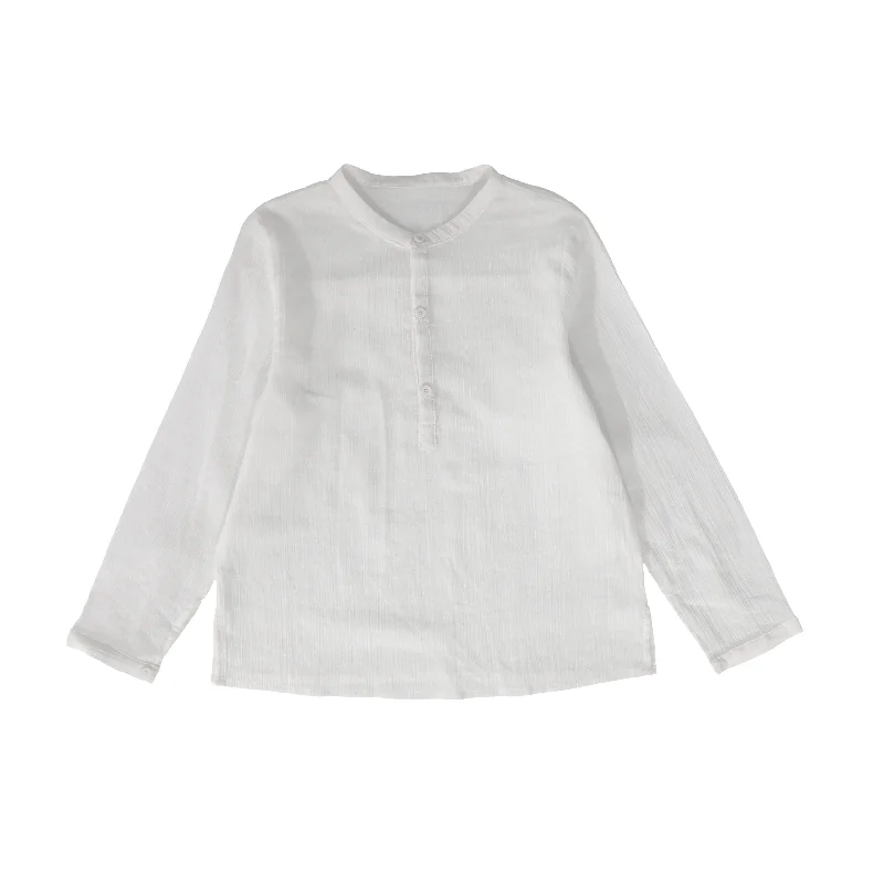 LE BOURDON WHITE GAUZE LS SHIRT [FINAL SALE]