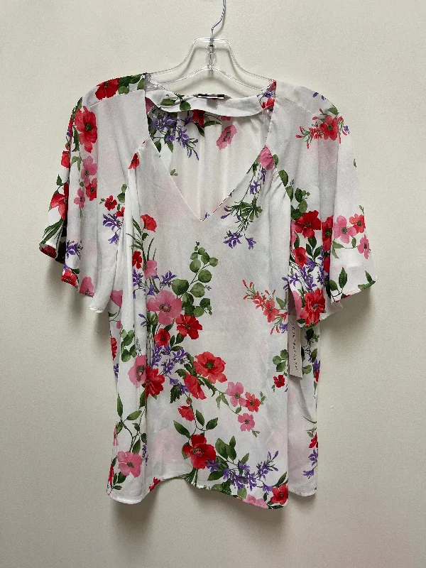 Top Short Sleeve By Counterparts In Floral Print, Size: Xl Earthy Men's Sustainable 