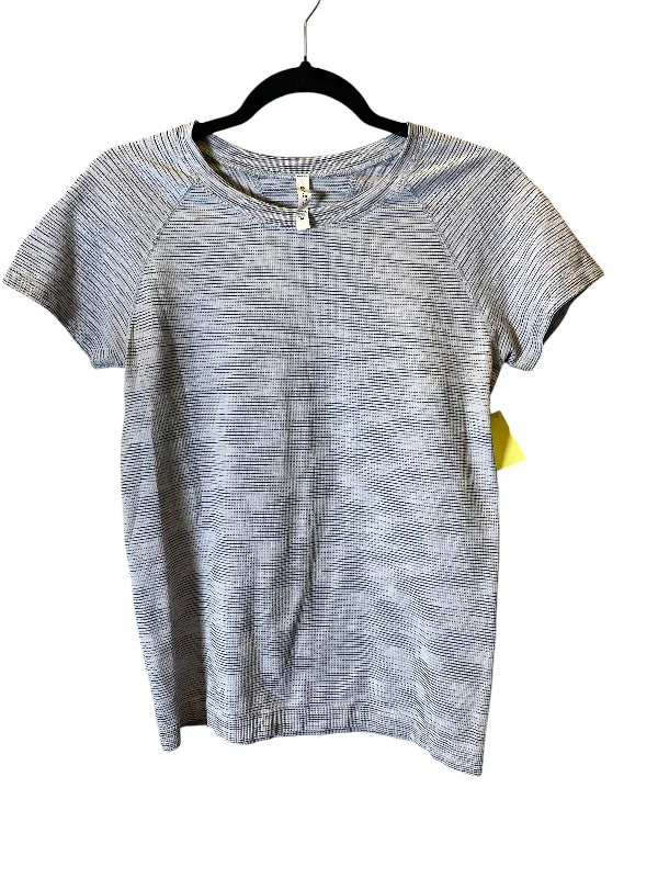 Athletic Top Short Sleeve By Athleta In Grey, Size: M Casual Men's Loose