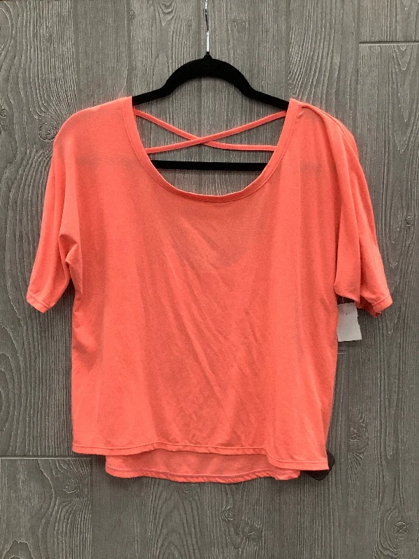 Athletic Top Short Sleeve By Gap In Coral, Size: S Business