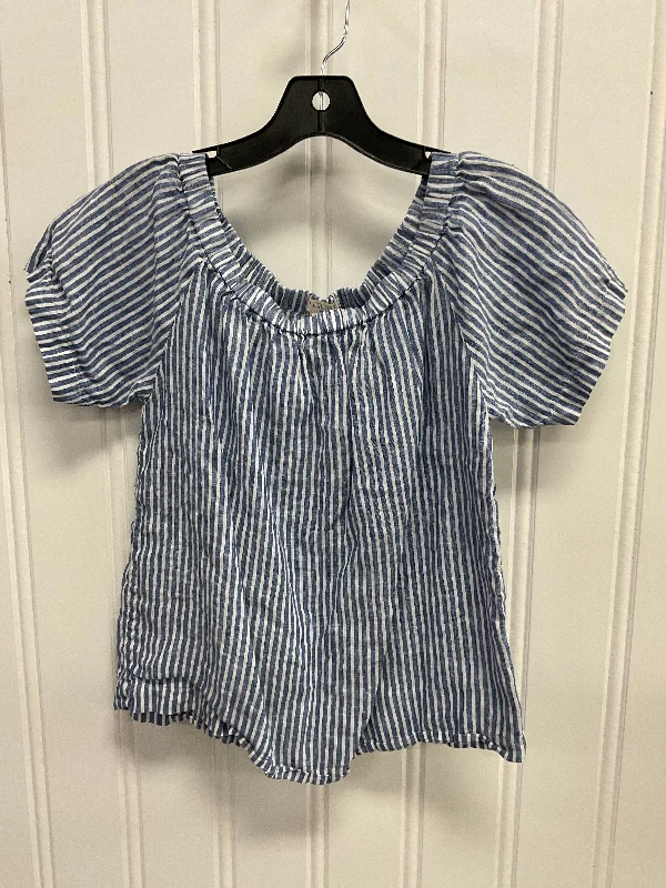 Top Short Sleeve By J. Crew In Striped Pattern, Size: Xs Sporty Men's Tennis