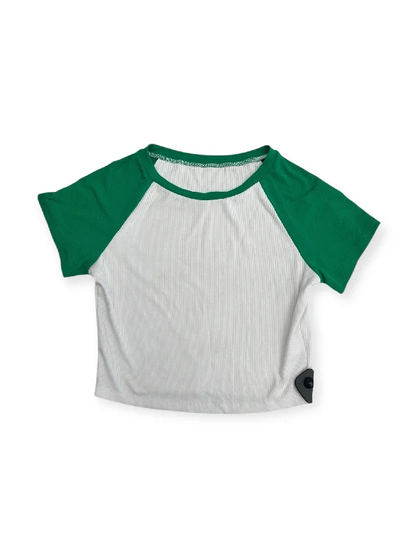 Top Short Sleeve By Clothes Mentor In Green & White, Size: M Modern Men's 