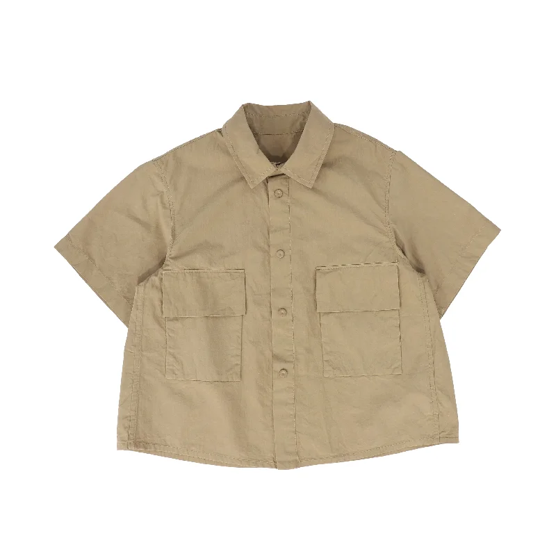 JNBY BROWN BUTTON DOWN SHIRT [FINAL SALE]