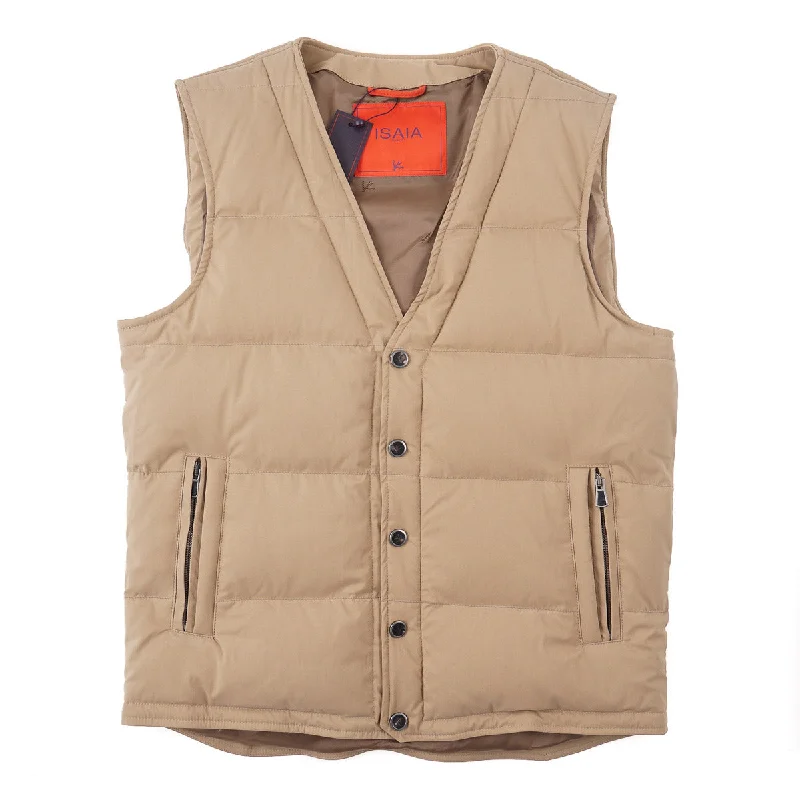 Isaia Weather-Repellent Wool-Blend Vest