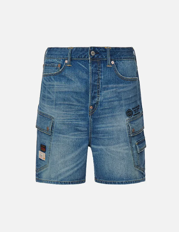 Cargo Pocket Denim Shorts