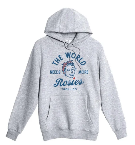 Women’s Retro Rosie Hoodie, Heather Grey