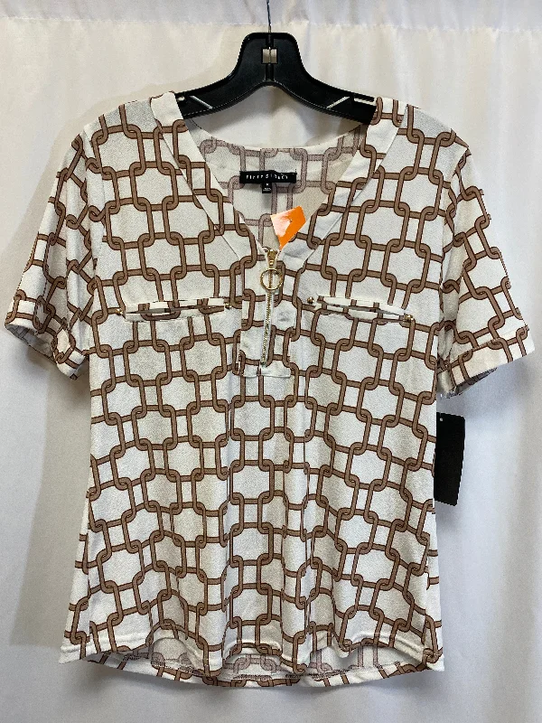 Top Short Sleeve By Clothes Mentor In Brown, Size: S Tough Men's Military