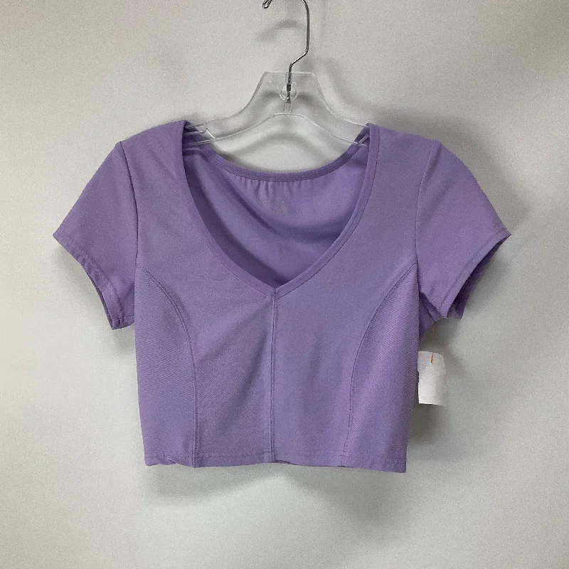 Athletic Top Short Sleeve By Aerie In Purple, Size: M British Gentleman Style