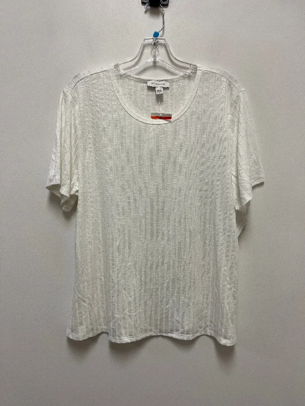 Top Short Sleeve By Vintage America In White, Size: 2x Refined Men's European