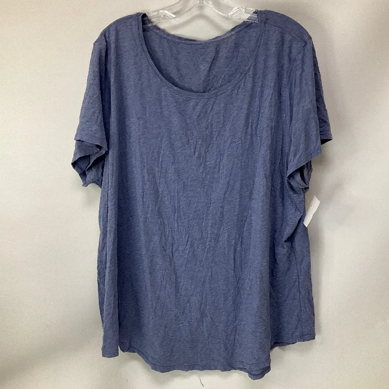 Athletic Top Short Sleeve By Lululemon In Blue, Size: 20 Refined Men's Classic 