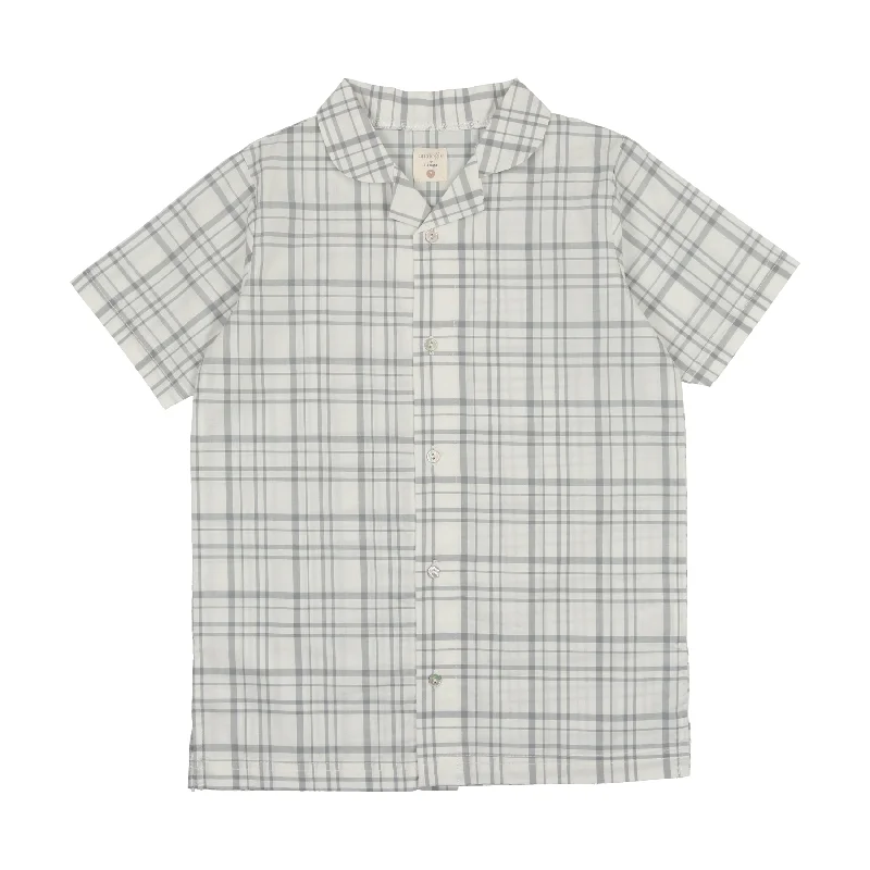 ANALOGIE LIGHT BLUE PLAID COLLAR SHIRT [FINAL SALE]