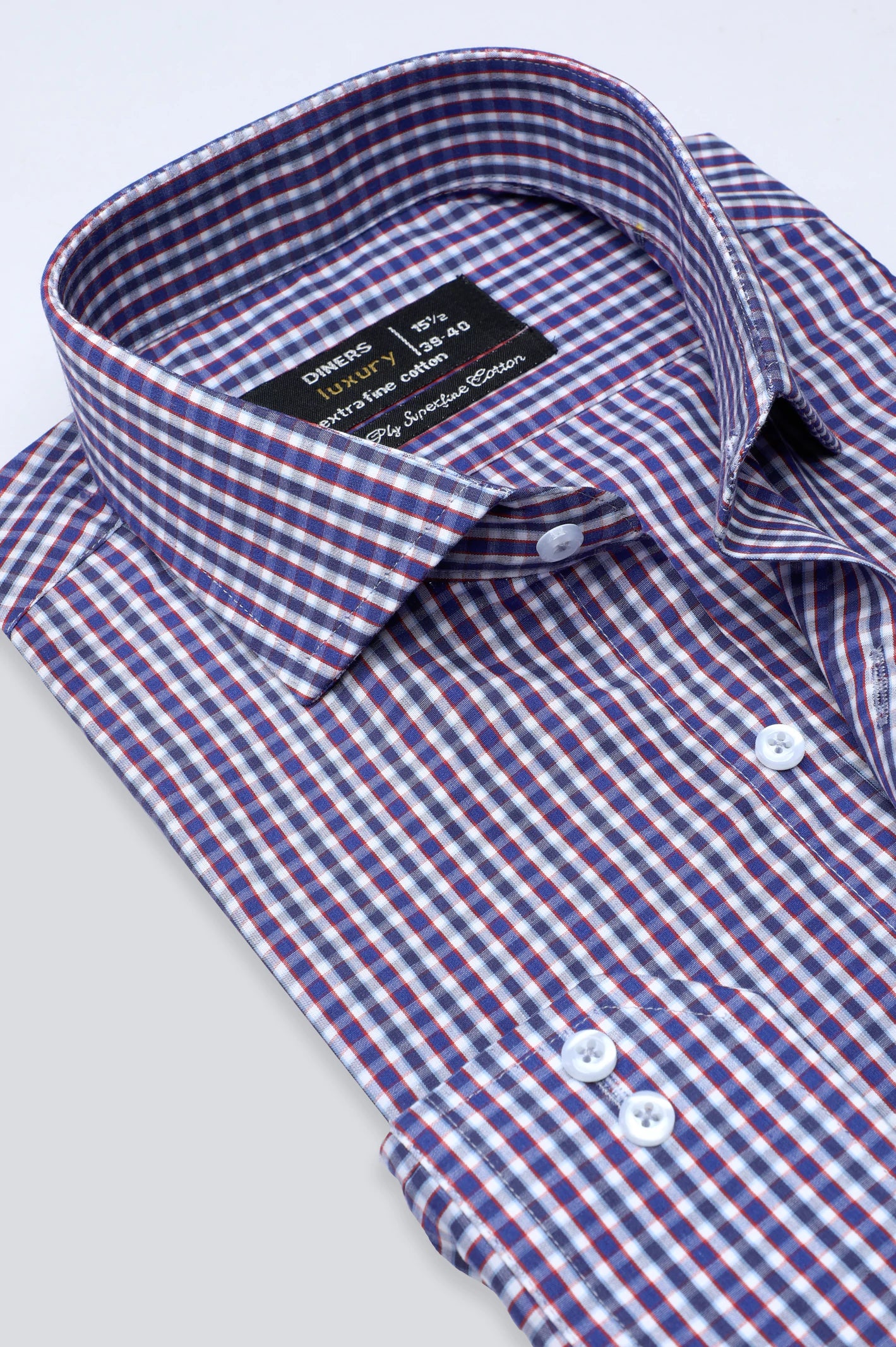 Multicolor Mini-Check Formal Shirt