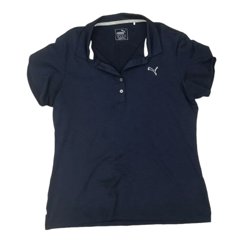 Athletic Top Ss By Puma In Navy, Size:L