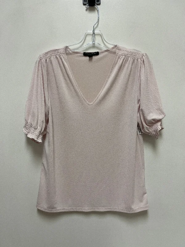 Top Short Sleeve By Banana Republic In Pink, Size: S Cool Men's Distressed