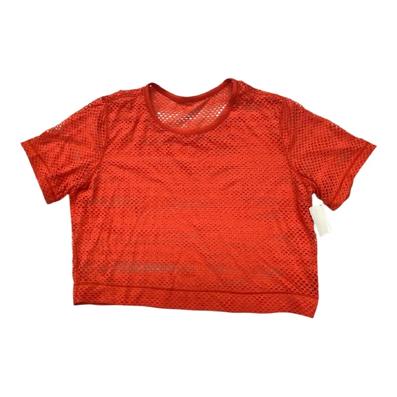 Athletic Top Short Sleeve By Lululemon In Red, Size: S Gym