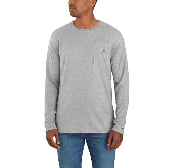 Men's Force Relaxed Fit Midweight Long-Sleeve Pocket T-Shirt - (Big)