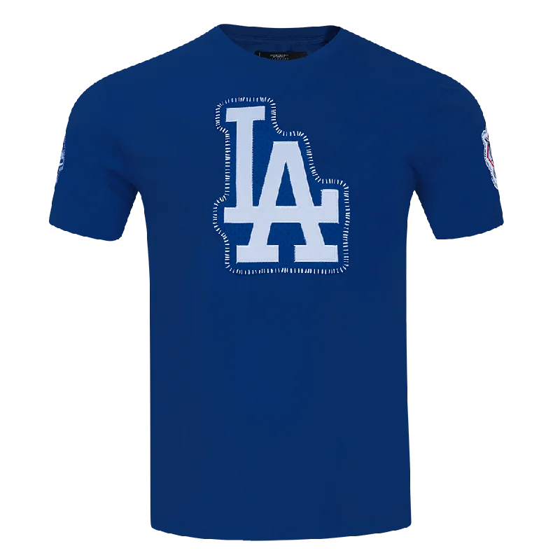 MLB LOS ANGELES DODGERS DIY PICK STITCH MEN'S SINGLE JERSEY TOP (DODGER BLUE) Trendy Men's Scandinavian