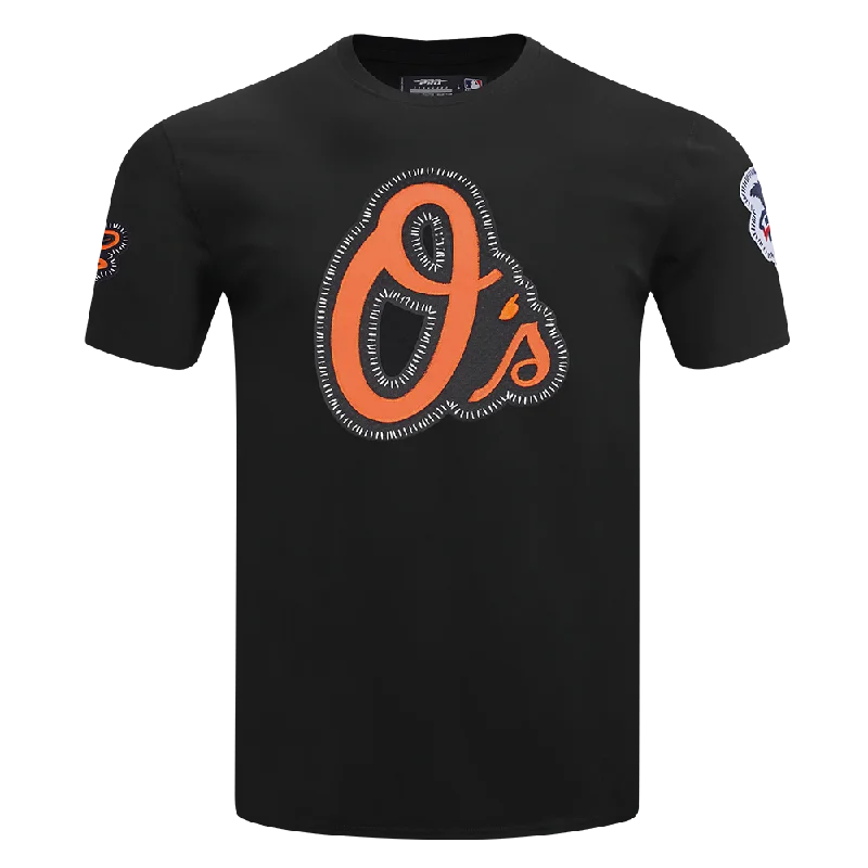 MLB BALTIMORE ORIOLES DIY PICK STITCH MEN'S SINGLE JERSEY TOP (BLACK) Masculine Men's 