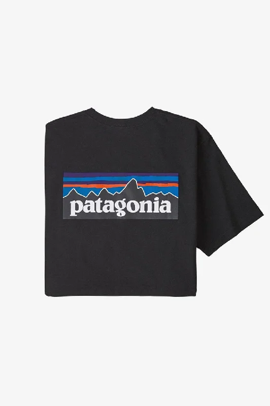 Patagonia P-6 Logo Responsibility Tee - Black Unique Men's Patch