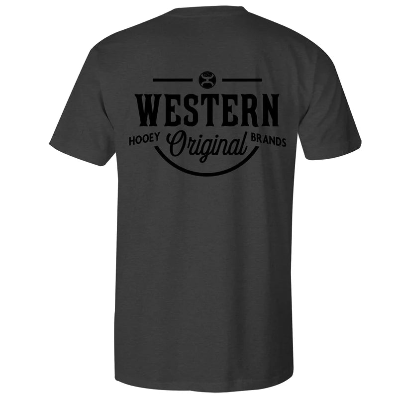 Hooey Western OG Charcoal Heather T-Shirt British Gentleman Style