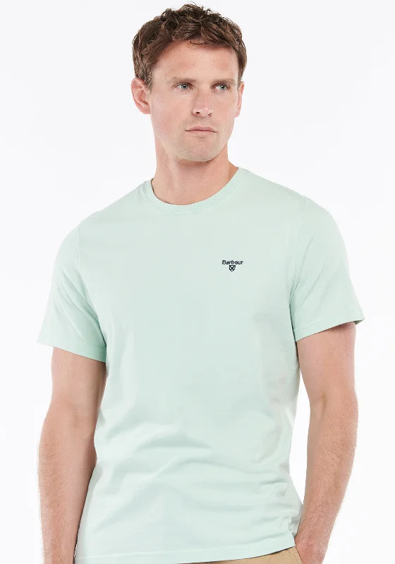 Barbour Men’s Essential Sports T-Shirt, Dusty Mint Casual Men's Short