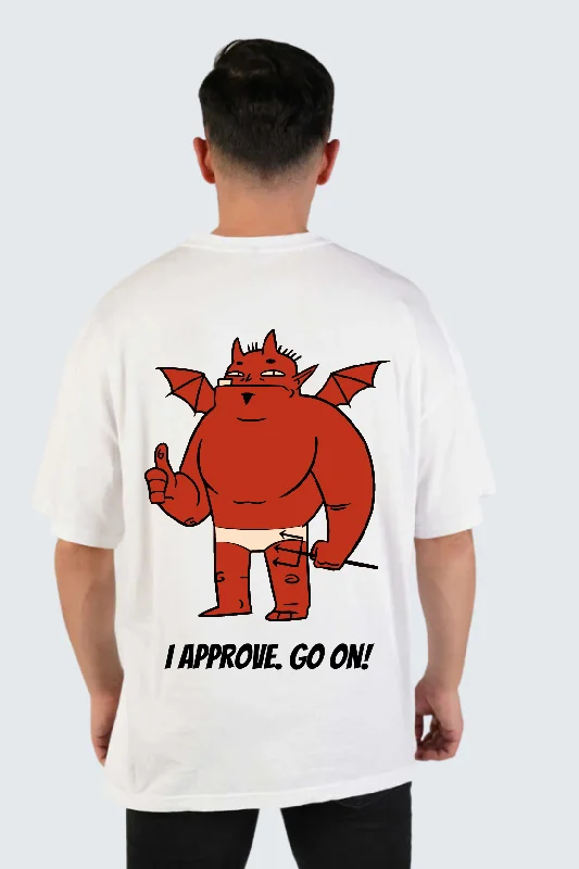 Devil Approver's oversized pure cotton t-shirt Classic Men's Pin