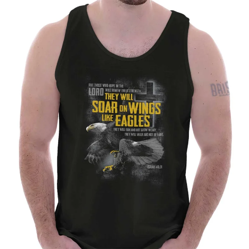 Wings like Eagles Tank Top Edgy Men's Punk