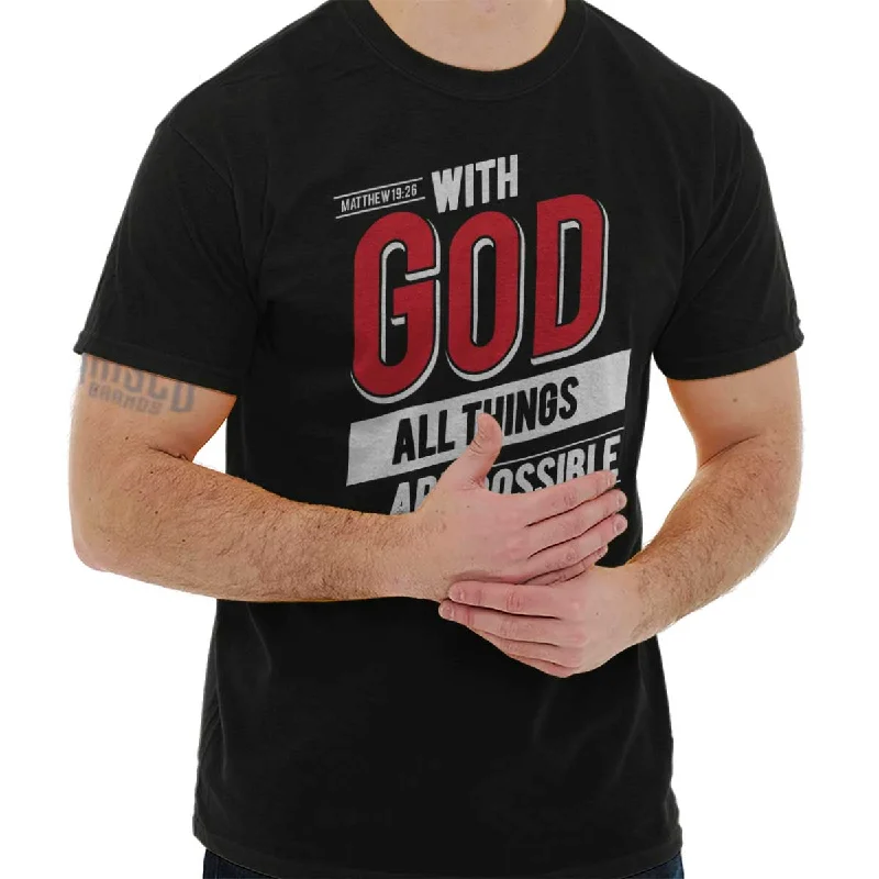 All Things Are Possi T Shirt Cool Men's Skate