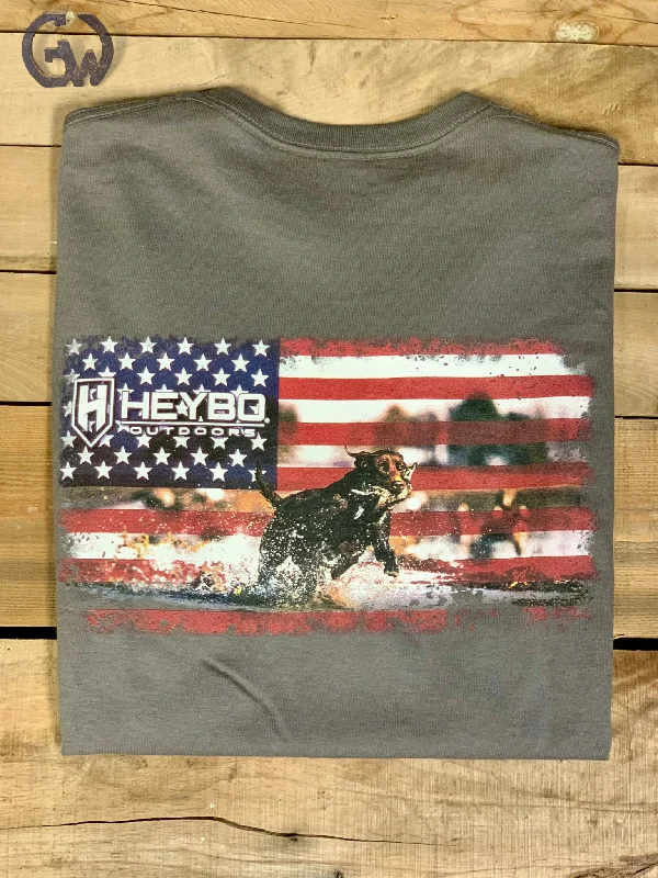 Heybo Patriotic Tee Practical Men's Quick