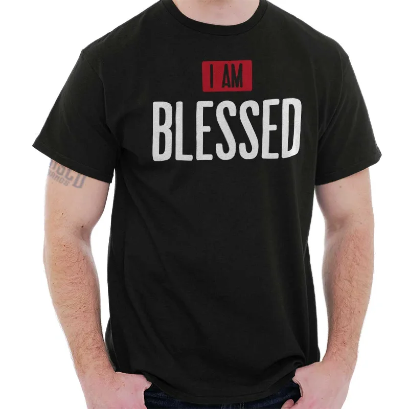 I Am Blessed T Shirt Elegant Men's Formal 