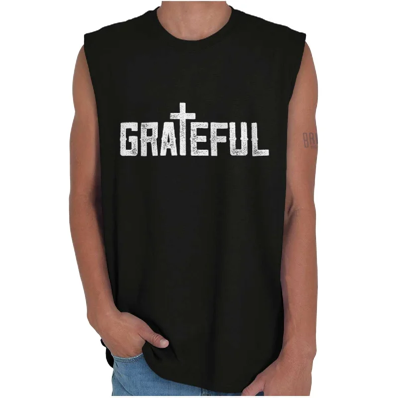 Grateful Sleeveless T-Shirt Refined Men's Hand