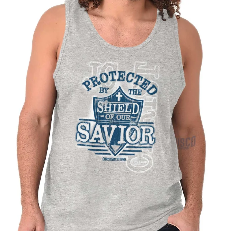 Shield of our Savior Tank Top Refined Men's European