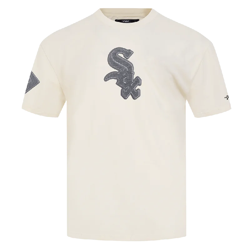 MLB CHICAGO WHITE SOX REVERSE FRENCH TERRY MEN'S CJ DROP SHOULDERTOP (EGGSHELL) Earthy Men's Sustainable 