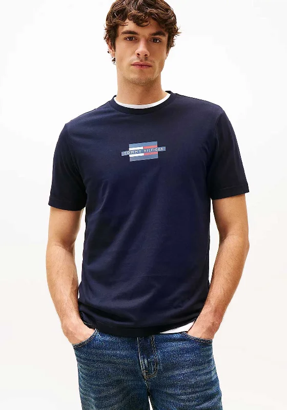 Tommy Hilfiger Flag Box T-Shirt, Desert Sky Confident Men's High