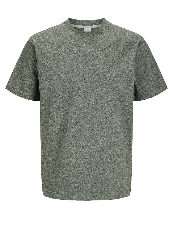 Jack & Jones Logan T-Shirt, Green Melange Practical Men's Quick