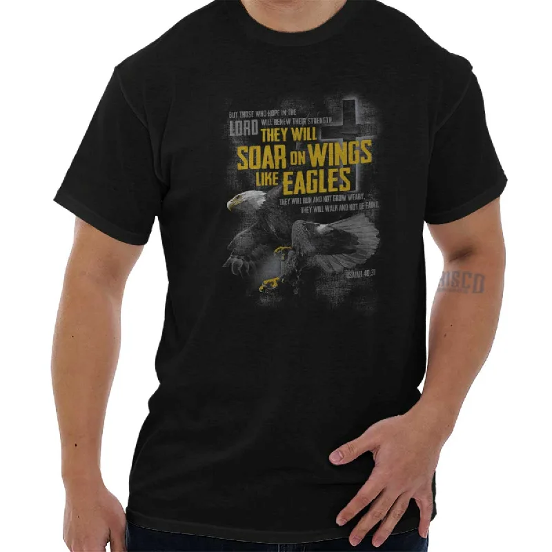 Wings like Eagles T Shirt Polished Men's Silk