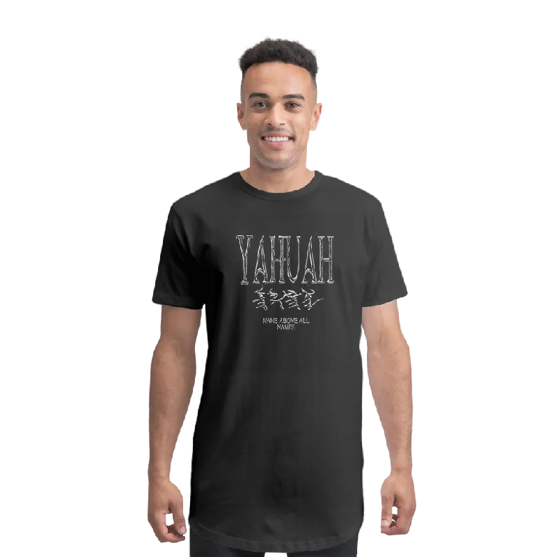 Yahuah-Name Above All Names 01-01 Designer Bella+Canvas Men's Premium Long Body T-shirt Vintage Men's 1970S Disco