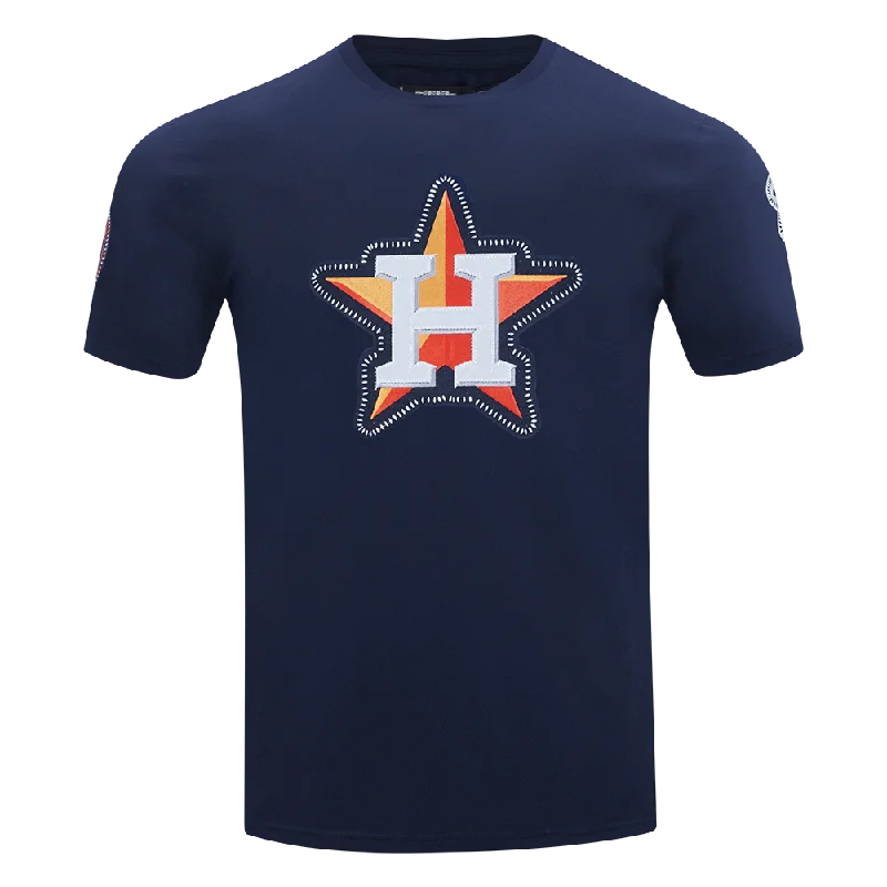 MLB HOUSTON ASTROS DIY PICK STITCH MEN'S SINGLE JERSEY TOP (MIDNIGHT NAVY) Dapper Men's 1920S