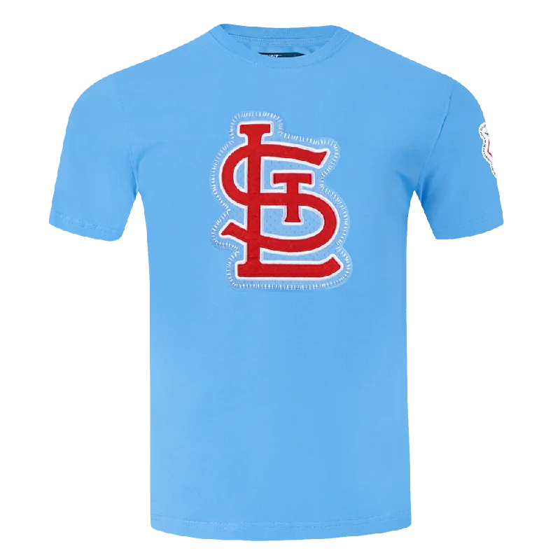 MLB ST. LOUIS CARDINALS DIY PICK STITCH MEN'S SINGLE JERSEY TOP (UNIVERSITY BLUE) Sporty Men's Athleisure 