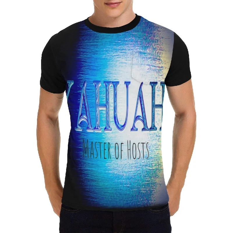 Yahuah-Master of Hosts 01-01 Men's Designer Pocket T-Shirt Dapper Men's Bow