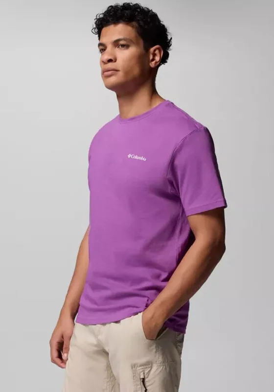 Columbia Barton Springs™ T-Shirt, Purple Traditional Men's Wool