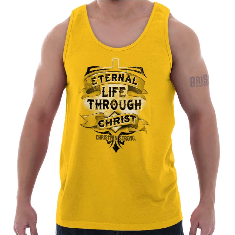 Life Through Christ Tank Top Trendy Men's Bucket