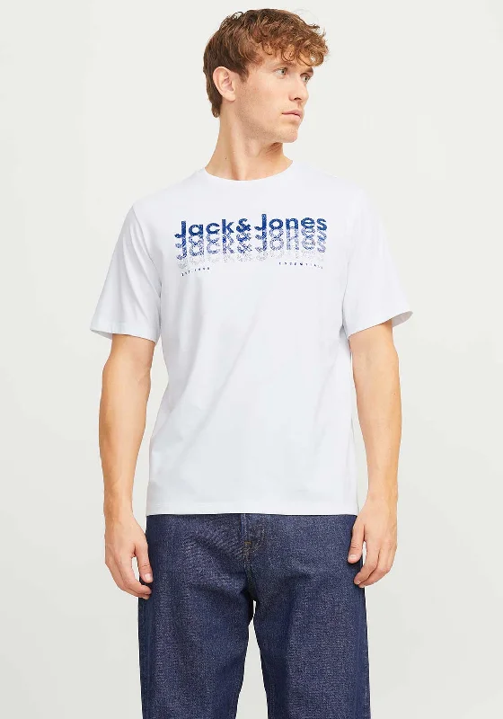 Jack & Jones Tex T-Shirt, White Rugged Men's Outdoor 