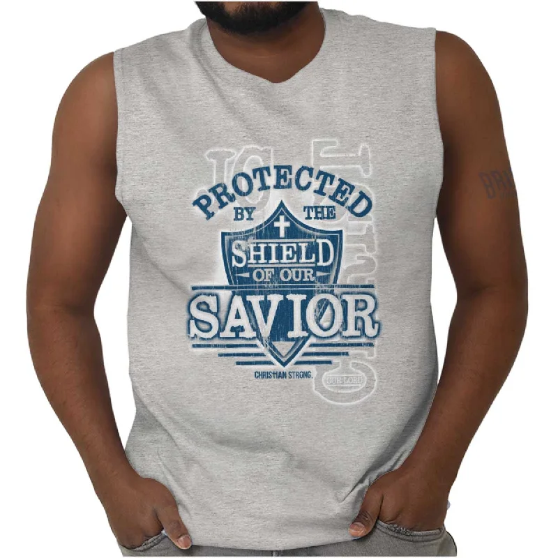 Shield of our Savior Sleeveless T-Shirt Gym