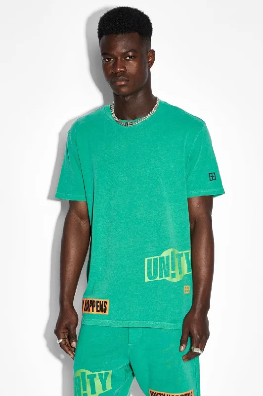 Ksubi Collective Kash SS Tee - Cali Green Unique Men's Upcycled