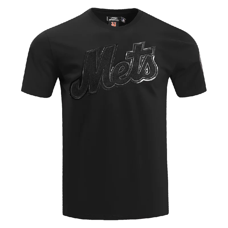 MLB NEW YORK METS TRIPLE BLACK MEN'S SJ TOP (TRIPLE BLACK) Vintage Men's 1970S Disco