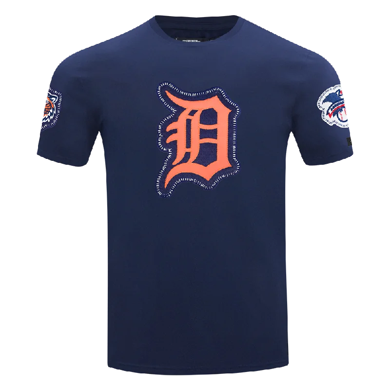 MLB DETROIT TIGERS DIY PICK STITCH MEN'S SINGLE JERSEY TOP (MIDNIGHT NAVY) Earthy Men's Hemp