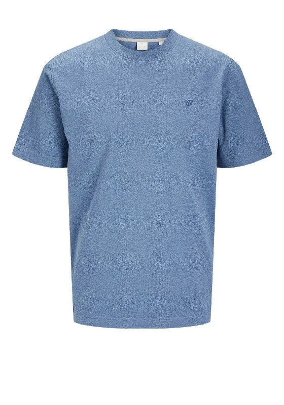 Jack & Jones Logan T-Shirt, Blue Melange Relaxed Men's Beach